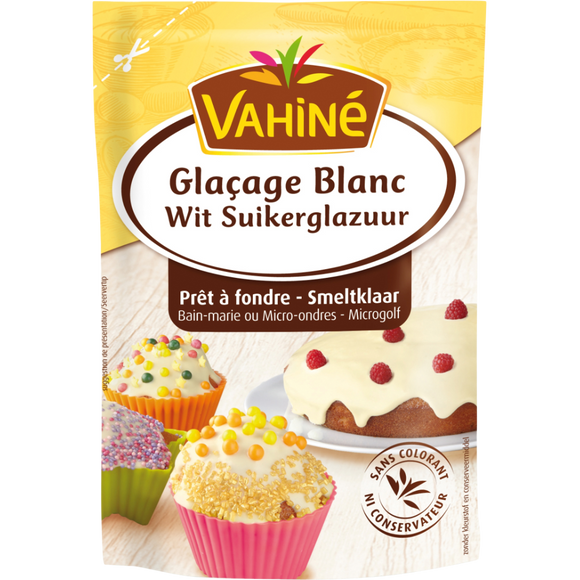 Glaçage blanc VAHINE, sachet de 120g