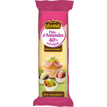 Pâte d'amande tricolore VAHINE, paquet de 150g