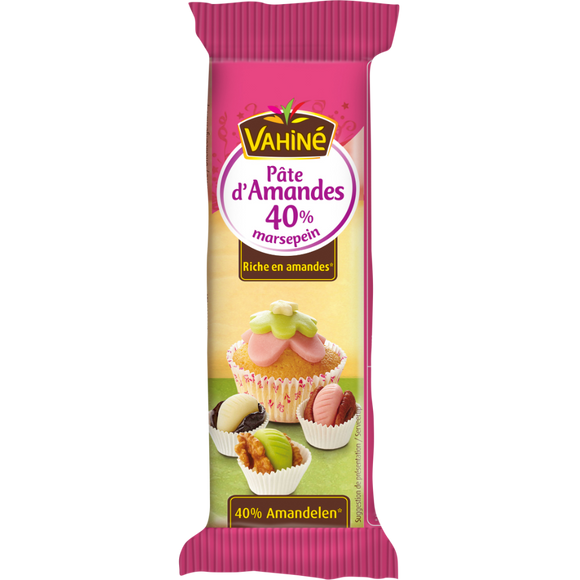 Pâte d'amande tricolore VAHINE, paquet de 150g