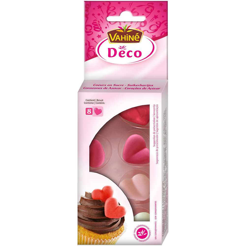 Coeurs en sucre VAHINE, 20g