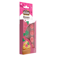Décors roses & feuilles en sucre VAHINE, 20g
