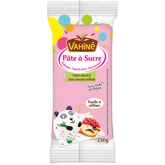 Pâte à sucre rose VAHINE, sachet de 250g