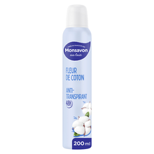 Déodorant lait et coton MONSAVON, 200ml