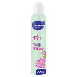 Déodorant Femme Spray Fleur de Lotus Presque Divine MONSAVON - 200ml