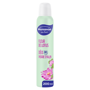 Déodorant Femme Spray Fleur de Lotus Presque Divine MONSAVON - 200ml