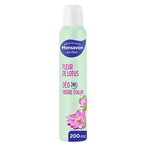 Déodorant Femme Spray Fleur de Lotus Presque Divine MONSAVON - 200ml