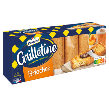 Tartines grillées briochées Grilletine PASQUIER - Paquet de  255g