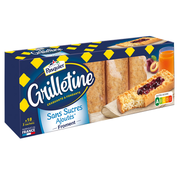 Grillettines froment sans sucres ajoutés PASQUIER 255g