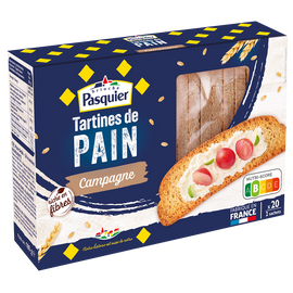 Tartines de pain Campagne PASQUIER - Paquet de  180g