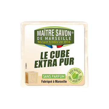 Savon de Marseille traditionnel pur blanc MAÎTRE SAVON DE MARSEILLE, 300g