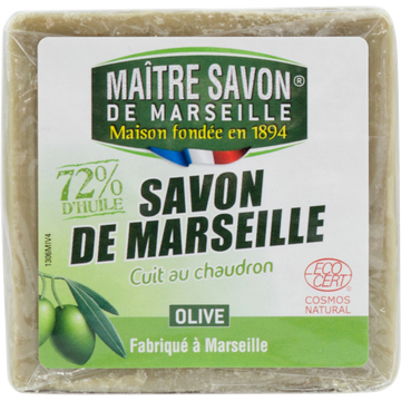 Savon de Marseille à l'huile d'olive cuit au chaudron MAÎTRE SAVON DEMARSEILLE, 300g