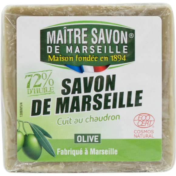 Savon de Marseille à l'huile d'olive cuit au chaudron MAÎTRE SAVON DEMARSEILLE, 300g