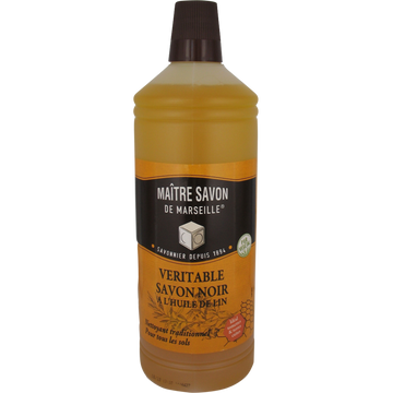 Savon noir de Marseille liquide MAITRE SAVON DE MARSEILLE, 1l
