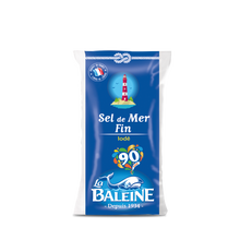 Sel fin iodé LA BALEINE, sachet de 500g