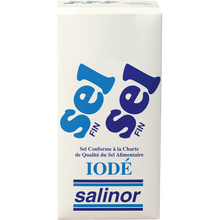 Sel fin iodé SALINOR, boîte de 1kg