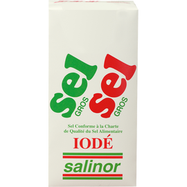 Gros sel salinor etui , carton de 1kg