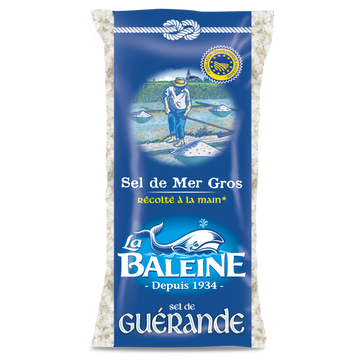 Gros sel gris de Guérande LA BALEINE sachet 800g