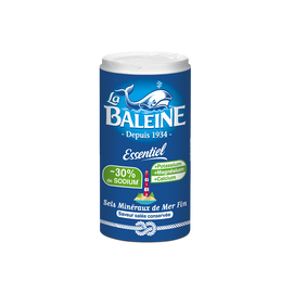Sel fin essentiel -30% sodium La Baleine boîte verseuse 350g