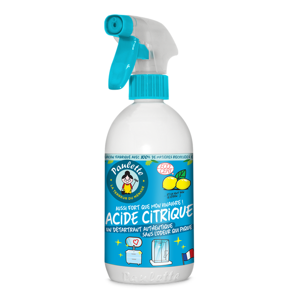 Détartrant Acide citrique parfum citron PAULETTE - Spray 500ml