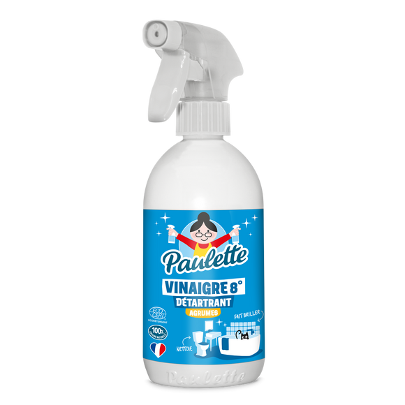 Nettoyant ménager anticalcaire au vinaigre citron PAULETTE - Spray 500ml