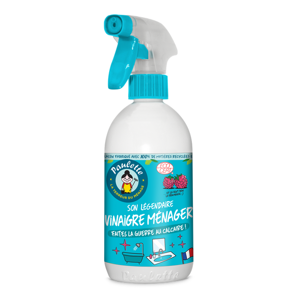 Vinaigre ménager anticalcaire parfum framboise PAULETTE - Spray 500ml