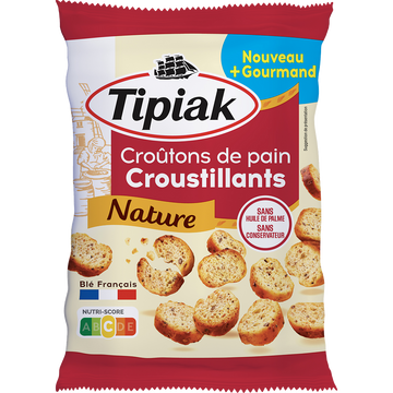 Croûtons nature TIPIAK, sachet de 75g