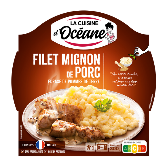 Filet mignon de porc et écrasé de pomme de terre LA CUISINE D'OCEANE,300g