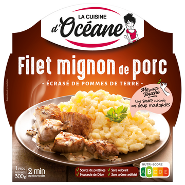 Filet mignon de porc et écrasé de pomme de terre LA CUISINE D'OCEANE,300g