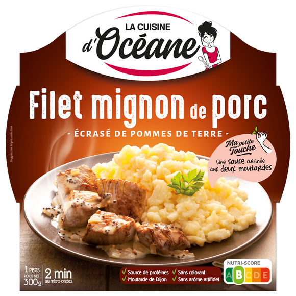 Filet mignon de porc et écrasé de pomme de terre LA CUISINE D'OCEANE,300g