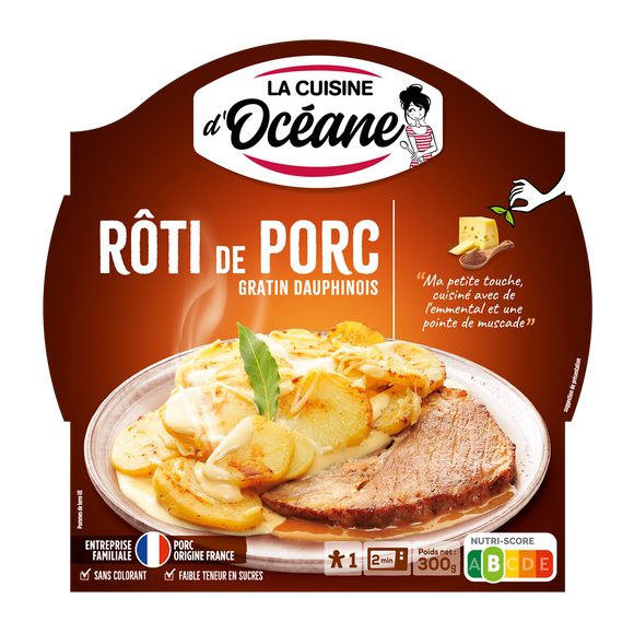 Rôti de porc et gratin dauphinois LA CUISINE D'OCEANE, 300g