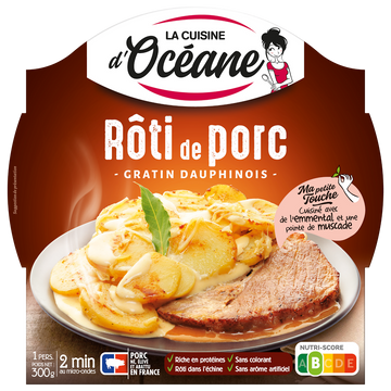 Rôti de porc et gratin dauphinois LA CUISINE D'OCEANE, 300g