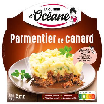 Parmentier de canard LA CUISINE D'OCEANE, 300g