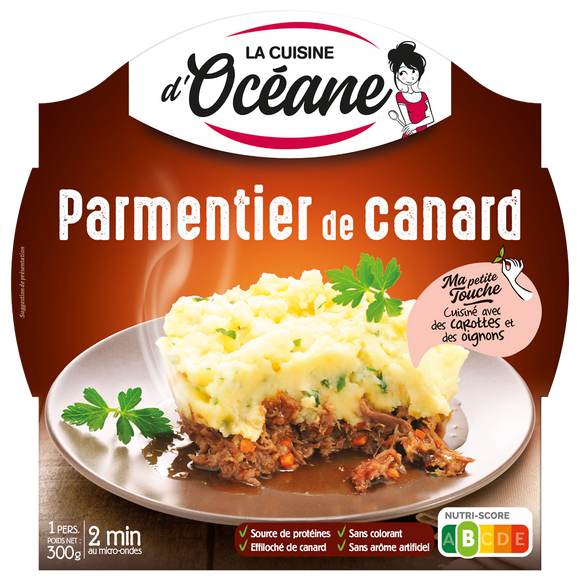 Parmentier de canard LA CUISINE D'OCEANE, 300g