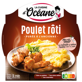 Poulet rôti et sa purée à l'ancienne LA CUISINE D'OCEANE, 300g