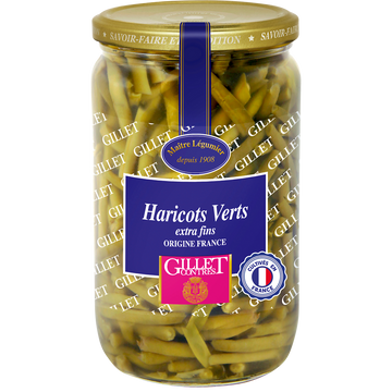 Haricots verts extra fins GILLET CONTRES - Bocal 345g