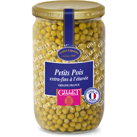 Petits pois extra fins GILLET CONTRES - Bocal 445g