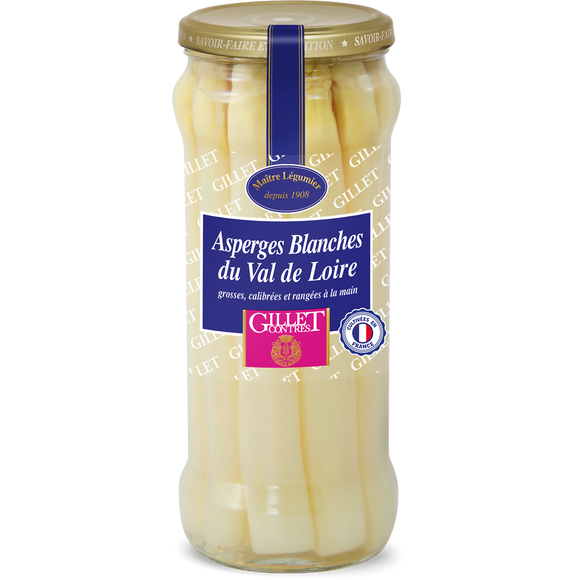 Asperges blanches grosses GILLET CONTRES - Bocal 320g