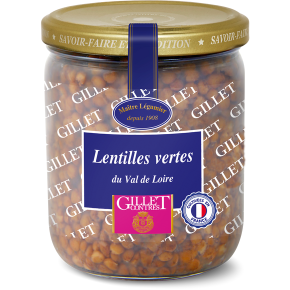 Lentilles vertes GILLET CONTRES - Bocal 260g
