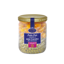 Petits pois extra fins et jeunes carottes GILLET CONTRES - Bocal 260g