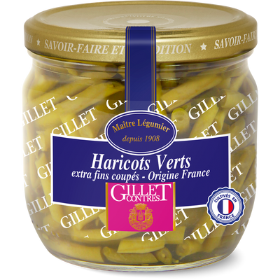 Haricots verts coupés GILLET - Bocal 185g