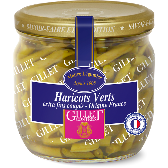 Haricots verts coupés GILLET - Bocal 185g