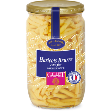 Haricots beurre GILLET CONTRES - Bocal 345g