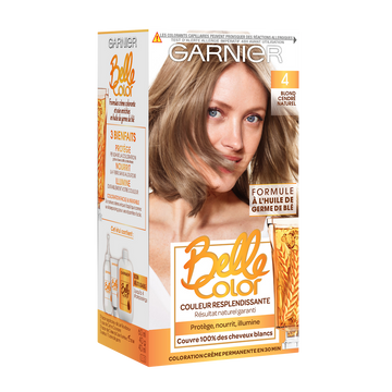 Coloration permanente blond cendré n°4 BELLE COLOR