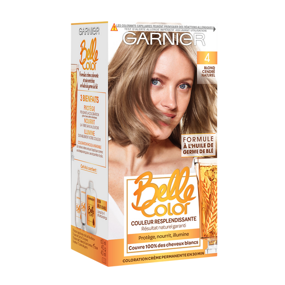 Coloration permanente blond cendré n°4 BELLE COLOR