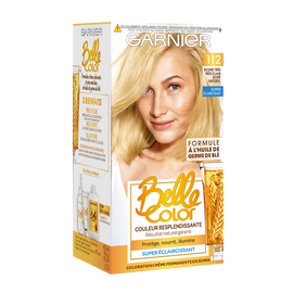 Coloration permanente BELLE COLOR, blond très très clair doré n°112