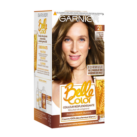 Coloration permanente châtain clair doré n°21 BELLE COLOR