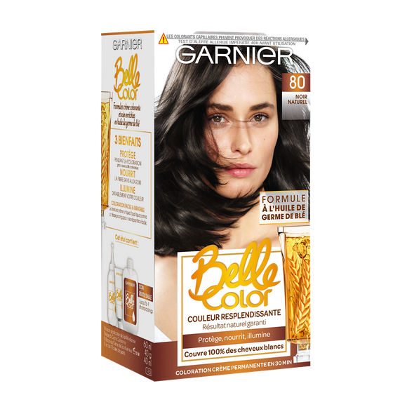 Coloration permanente noir n°80 BELLE COLOR