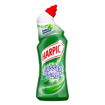 Gel WC fosse septiques menthe fraîche HARPIC flacon 750ml
