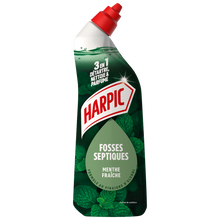 Gel WC fosse septiques menthe fraîche HARPIC flacon 750ml