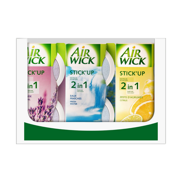 Stick Up parfum lavande ou zeste d'agrumes ou eaux fraiches AIR WICK